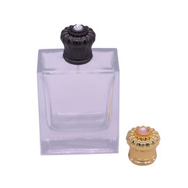 Buy Customize Favorite Style Zamac Perfume Cap Metal In Black / Gold Color online manufacture