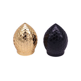 Buy 25mm Chrome Zinc Alloy Zamac Perfume Cap For Black Gold Blue Color online manufacture