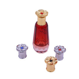 Buy Lightweight High End Design Perfume Bottle Lids Diamond Zinc Alloy 25*34mm online manufacture