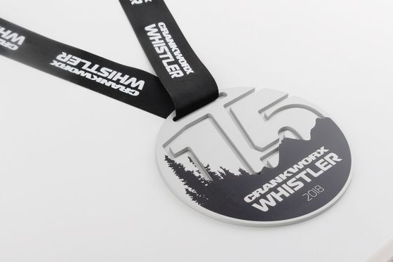 Buy Brass Plating 3D Engraved Heat Transfer Ribbon Award Medals online manufacture