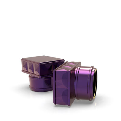 Buy Electroplate Zinc Alloy Square Zamak Perfume Caps for 15mm Necks online manufacture