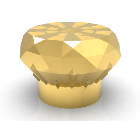 Buy Hanging Plating Zamak Perfume Caps 28*28*42.5mm online manufacture