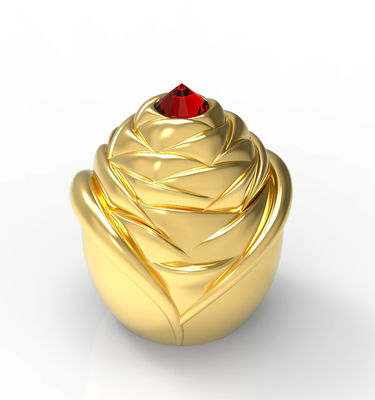 Buy ISO9001 Floral Zinc Alloy Glass Perfume Bottle Cover online manufacture