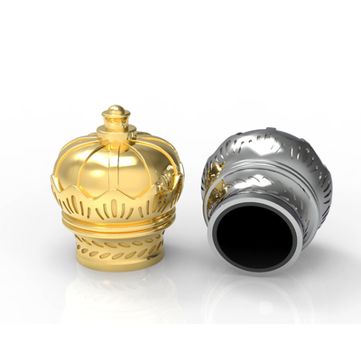 Buy Zinc Alloy Material Zamak Perfume Bottle Cover Custom Crown Shaped online manufacture