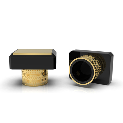 Buy Simple And Fashionable Perfume Bottle Cap Zinc Alloy Custom Square 37x31mm online manufacture