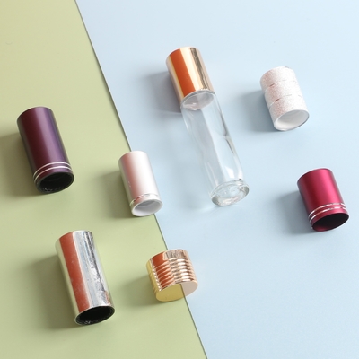 Buy Matte Label Screw Customized Plastic Cap Rose Gold Silver Pink For Perfume online manufacture