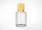 Luxury Zamac Creative Vertical Stripe Style Perfume Bottle Cover 15Mm Gold Metal