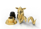 Luxury Zamac Creative Animal Style Perfume Bottle Cover 15Mm Gold Metal Zinc Alloy