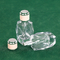 Transparent 50ml Perfume Empty Bottle Square Cut Rhombic 15 Bayonet Cosmetic Fine Spray Glass Bottle