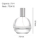 Thick Bottom Transparent Spherical Cosmetics Sub Bottle 75ml Fine Spray Bayonet Perfume Empty Bottle