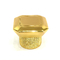 Classic Hot Sale Zinc Alloy Gold Rectangle Shape Metal Zamac Perfume Bottle Cap