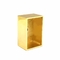 Rectangle shape gold color Zamak Perfume Bottle Cap