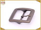 Plain Design Brass Plated Metal Belt Buckle , Central Bar Buckle with Pin