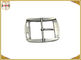 Highly Polished Nickel Metal Clasp Belt Buckle With Center Bar 40mm Inner Size