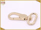 Light Gold Color Swivel Snap Hooks With Oval D Ring For Key High Polished