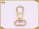Light Gold Color Swivel Snap Hooks With Oval D Ring For Key High Polished