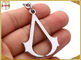 Hangbag Accessories Metal Key Ring , Sliver Or Golden Plating Bulk Keychain Rings