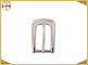 Light Gold Glossy Metal Shoe Buckles For Ladies Shoes Decoration Environmental Plated