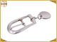 Large Pin Style Zinc Alloy Metal Shoe Buckles With Half Oval Various Color