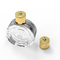 Mirror Zamak Perfume Caps Rectangle Shape With Customized Design