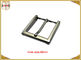 40mm Square Zinc Alloy Custom Metal Belt Buckles With CNC Engraved Logo