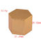 Hexagonal Gold Perfume Magnetic Cap , Metal Bottle Tops For 3D Drawing