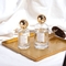 OEM Empty Round Glass Zamac Gold Luxury Perfume Bottle 50ML 100ML