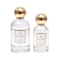 OEM Empty Round Glass Zamac Gold Luxury Perfume Bottle 50ML 100ML