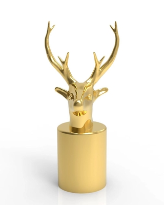 Modern And Simple Design Elk Head Perfume Bottle Cap All Color Accepted