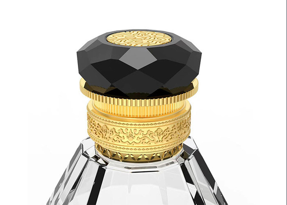 15Mm Gold Metal Zinc Alloy Luxury Zamac Perfume Bottle Cover With Logo