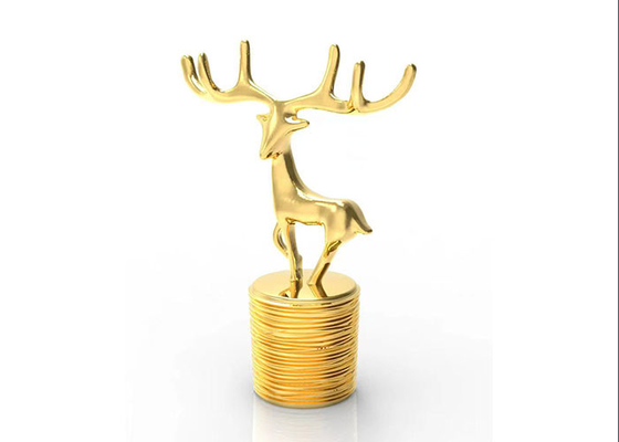 Deer Style Perfume Bottle Cover 15Mm Gold Metal Zinc Alloy Luxury Zamac Creative