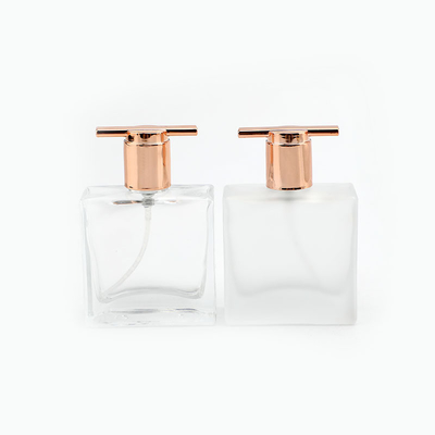 Square 30ml Pressed Glass Perfume Bottle Toner Spray Bottle Cosmetics Subpackage Sample Bottle