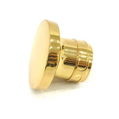Custom Classic Gold Color Round Zamak Aluminum Perfume Bottle Caps
