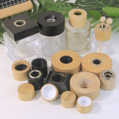 Natural Solid Wood Fragrance Bottle Cap