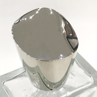 Matte Elegant Zamak Perfume Caps In Round 32*23*30mm Gold/Silver/Customized