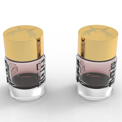 Customized Zamak Perfume Cover For Perfume Caps With Gold / Silver Finish And Logo