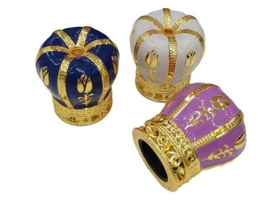 Custom Colorful Die Casting Zamak Perfume Caps Luxury Zinc Alloy Perfume Cap