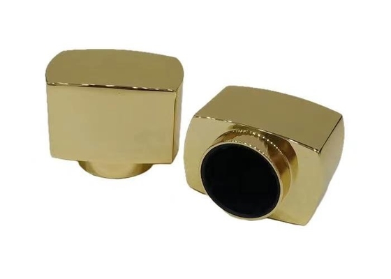 Zinc Alloy Rectangle Perfume Bottle Caps For 50ml Perfume Glass Bottle