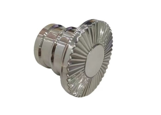 OEM / ODM Customized Zamak Perfume Bottle Cover Silver Perfume Bottle Tops