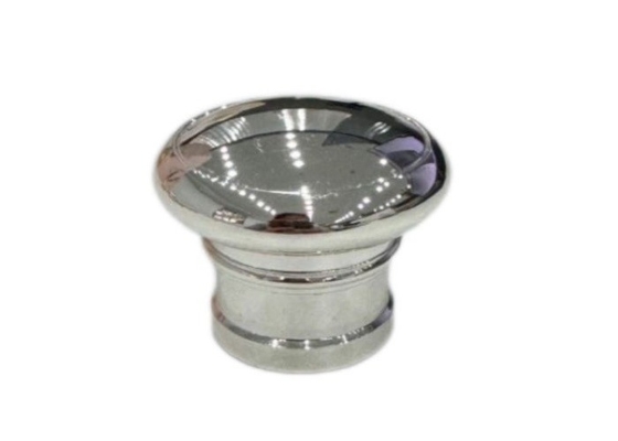 Silver Customized Logo Perfume Bottle Caps Zamak Lid For High-quality Package