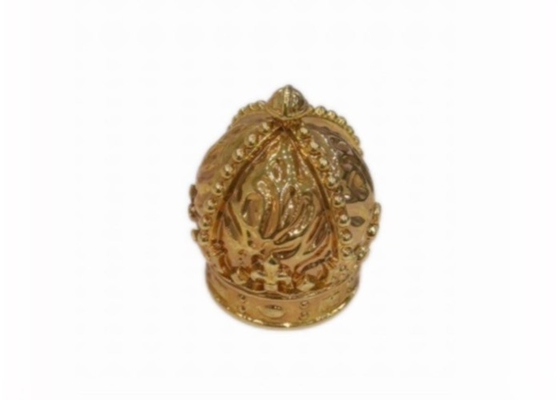 Metal Zinc Alloy Perfume Bottle Caps Luxurious Glass Perfume Bottle Cover