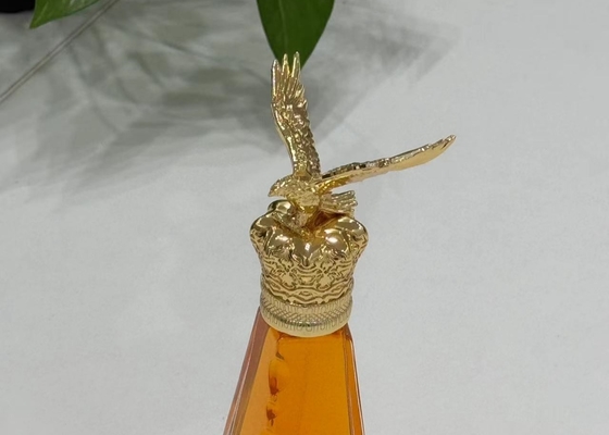 Metal Eagle Shaped Zamak Perfume Caps Zinc Alloy Glass Perfume Bottle Cap