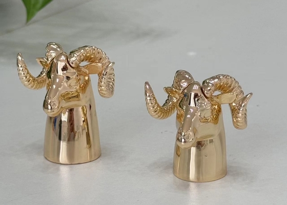 Elegant Antelope-Shaped Zamak Perfume Caps Perfume Cover With Customized Logo