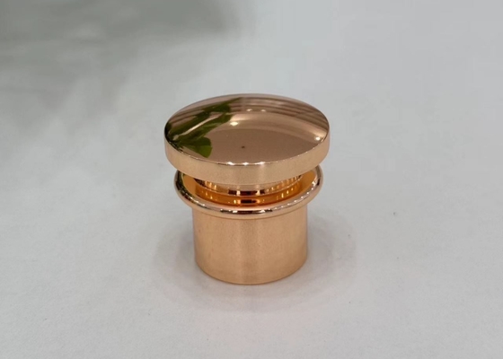Shimmering T-Shaped Zamak Metal Perfume Cap Perfume Lids With Customized Color