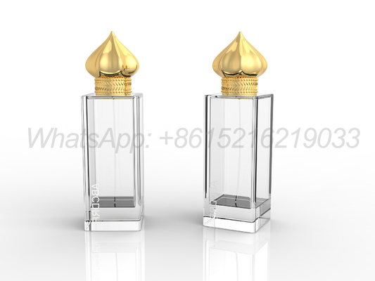 Elegant Round Square And Rectangle Zamak Perfume Caps For Customized Designs