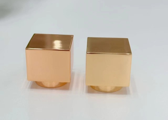 Premium Zamak Square-Shaped Metal Perfume Cap Lids With High-Quality Zinc Alloy