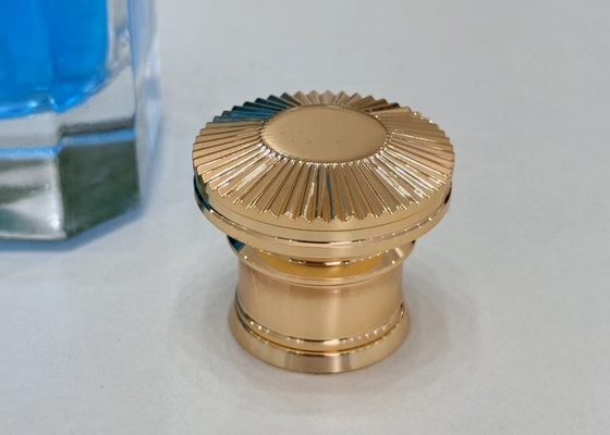 Customizable Exquisite Gold Zamak Perfume Caps Metal Perfume Bottle Lids