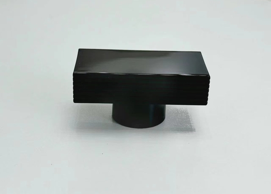 Elongated Black T-shaped Metal Perfume Cap For Enhancing Fragrance Presentation