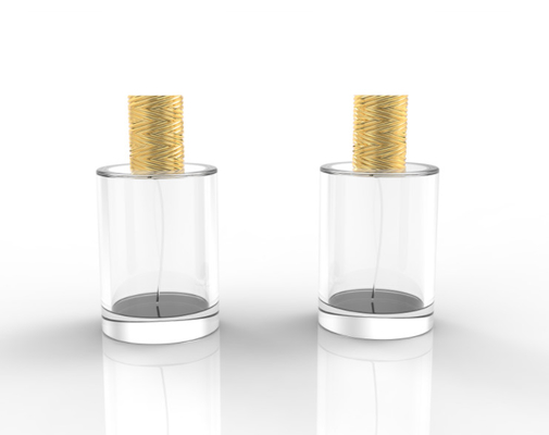 Cylinder Shaped Customized Logo Zamak Perfume Caps Zinc Alloy Perfume Lids Cover
