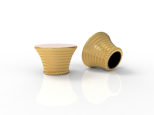 Durable Elegant Zamak Perfume Caps For Enhancing Fragrance Presentation